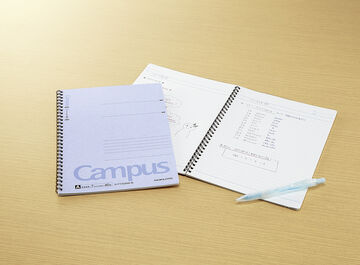Campus Twin Ring Notebook B5 7mm Rule 40 Sheets Blue,Blue, small image number 4