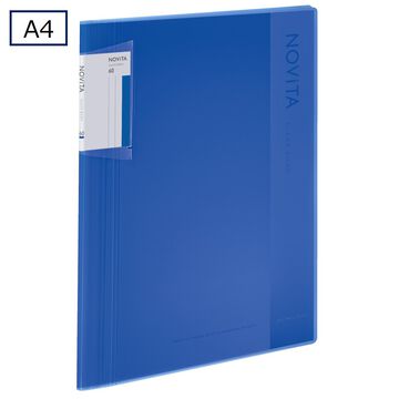 Clear book NOVITA A4 60 Sheets Blue,Blue, small image number 0