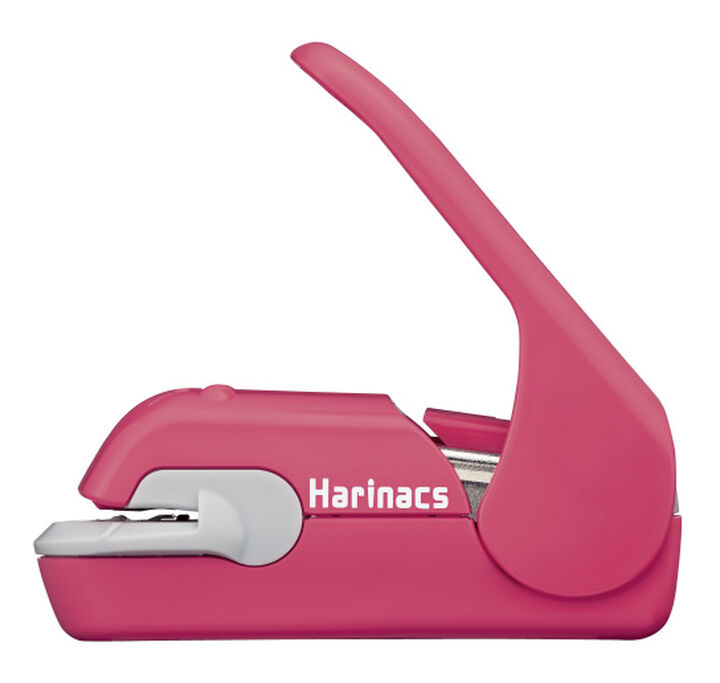 Stapleless stapler Harinacs Press type 5 sheets Pink,Pink, medium