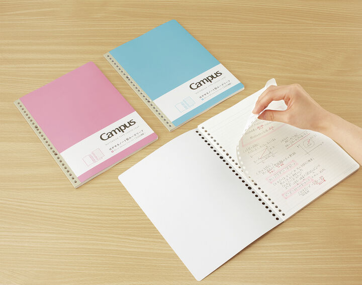 Campus Notebook Type Loose Leaf B5 7mm Dotted Rule 50 Sheets,Pink, medium image number 3