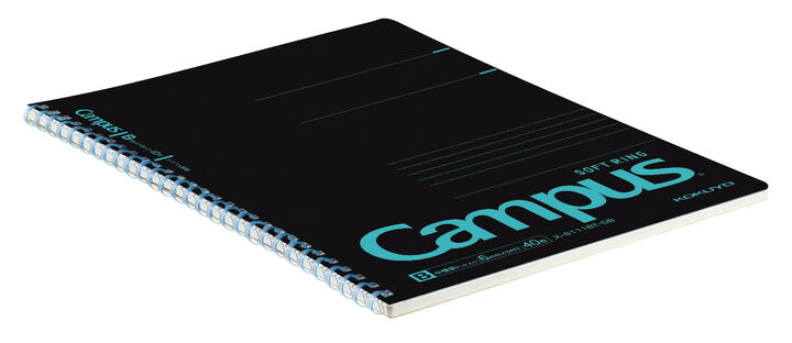 Campus Black color type Softring notebook B5 Blue 6mm dot rule 40 Sheets,Blue, medium image number 2
