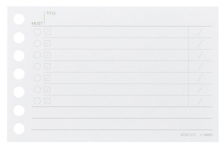 Campus Loose Leaf for To-do A7 50 Sheets,, medium