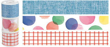 Bobbin Washi Tape Colorful Set of 3,Colorful, small image number 2