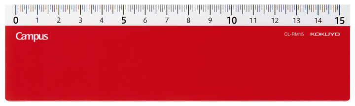 Campus Study Filter Ruler Red,Red, medium