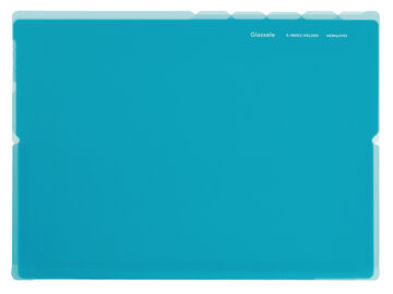 Glassele 5 Index Holder A4 Horizontal Size Light Blue,Blue Green, small image number 0