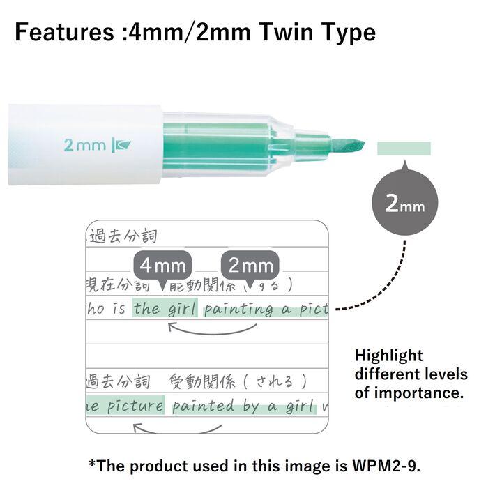 Campus ANY LINER Bleed Resistant Twin Highlighter 4mm 2mm Tip Smoky Violet,Purple, medium image number 4