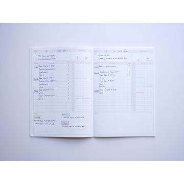 Campus Study Planner Daily Visualized A5 Pink,LightPink, small image number 2