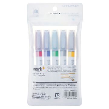 Mark+ 2 Tone Marker set of 5 Type 2,5 colors, small image number 1