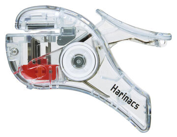 Transparent Mechanism Stapleless Stapler Harinacs Compact Alpha 5 Sheets White,White, small image number 0