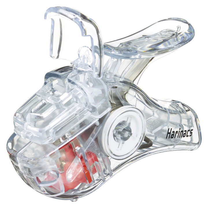Transparent Mechanism Stapleless Stapler Harinacs Compact Alpha 5 Sheets White,White, medium image number 4