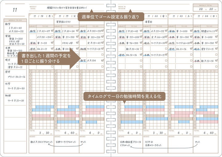 Campus Study Planner Monthly and Weekly A5 80 Sheets Purple,Purple, medium image number 2