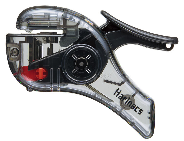 Transparent Mechanism Stapleless Stapler Harinacs Compact Alpha 5 Sheets Black,Black, medium