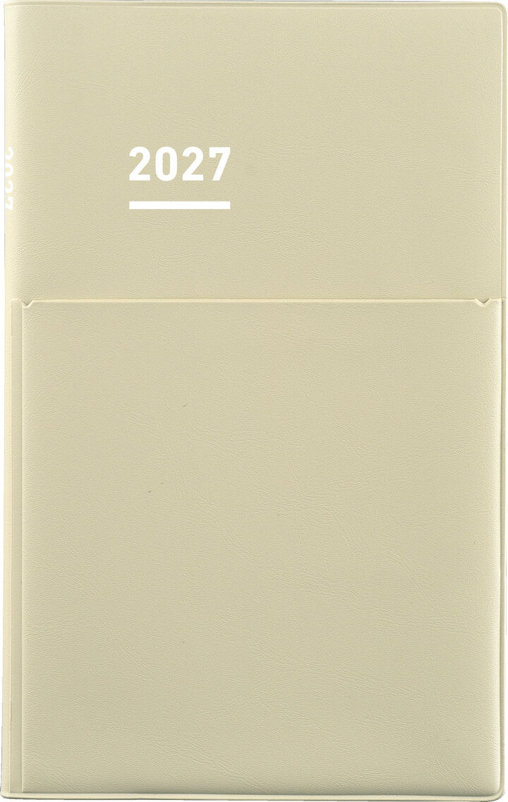 Jibun Techo Biz mini 2027 B6 slim Beige,Beige, medium