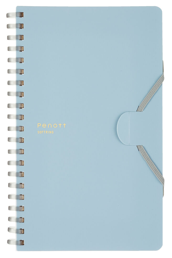 Soft ring Notebook Penott 5mm Grid line B6 70 Sheets Blue