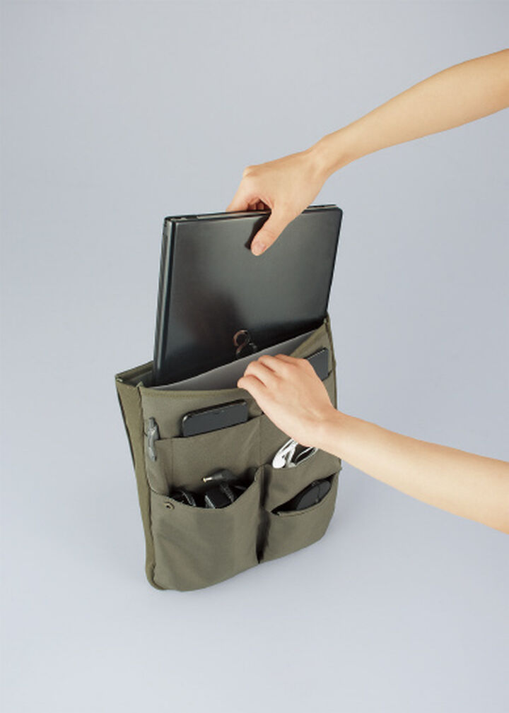 BIZRACK bag in bag Vertical type  Olive Green,Olive green, medium image number 8