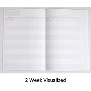 Campus Study Planner 2 Week Visualized B5 Navy,Navy, small image number 1