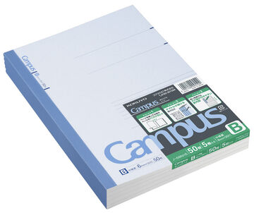 Campus Notebook B5 6mm Rule 50 Sheets Pack of 5,, small image number 0