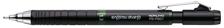 Enpitsu sharp mechanical pencil TypeM 1.3mm Metal Grip,Green, medium image number 0