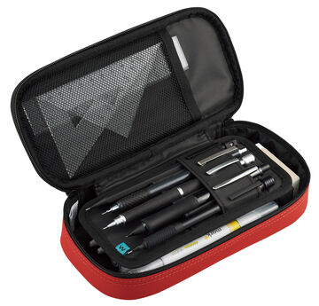 Wavy Holder Pen Case <WAVELE> Red,Red, small image number 13