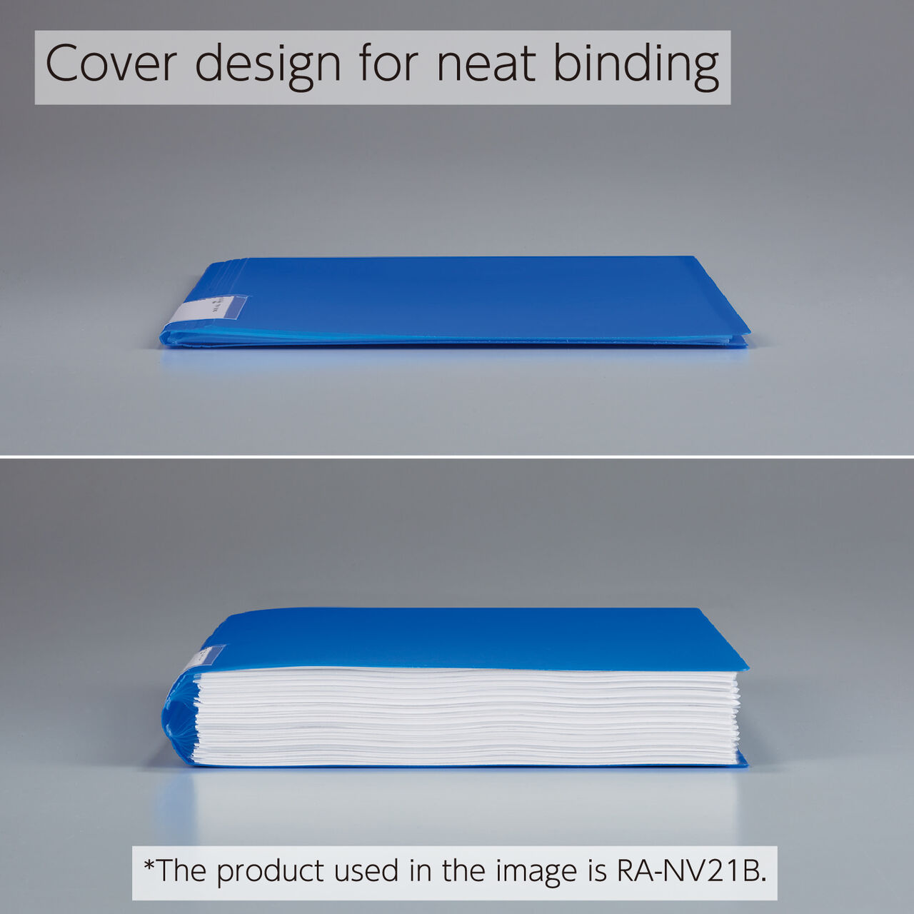 Kokuyo Clear File Noviita A4 Size - 40-Pocket Clear Book In Light Blue For Documents & Sheets