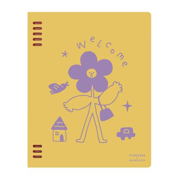 TYAKASHA Binder Notebook 5+3 Ring A5 Yellow,Yellow, small image number 0