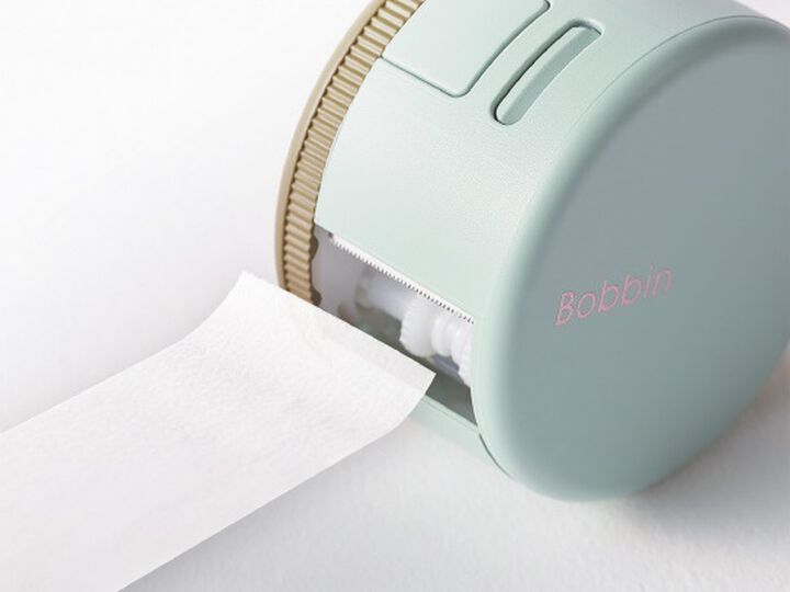 Bobbin Washi Tape Case with Cutter White,White, medium image number 4