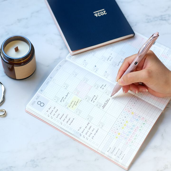 Jibun Techo Lite 2026 A5 slim Navy,Navy, medium image number 6