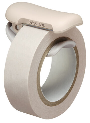 Karu Cut clip-type Washi Tape cutter 10~15mm Light Brown,Pastel Brown, small image number 1