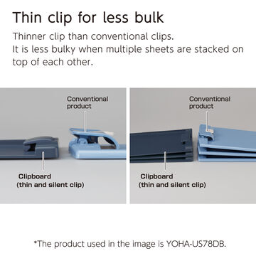 Clip Board A4 Horizontal Navy,Navy, small image number 4