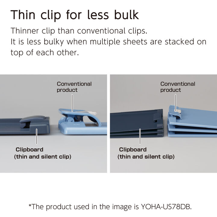 Clip Board A4 Horizontal Navy,Navy, medium image number 4