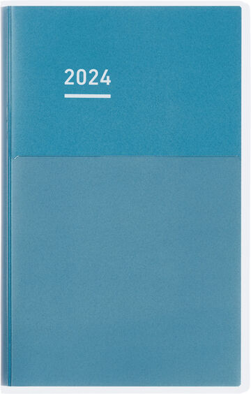 Jibun Techo DAYs 2024 A5 Slim Blue,Blue, small image number 0