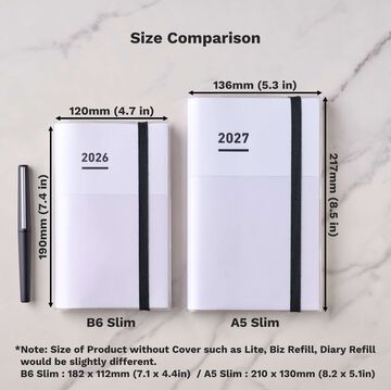 Jibun Techo Lite 2027 A5 slim Beige,Beige, small image number 1