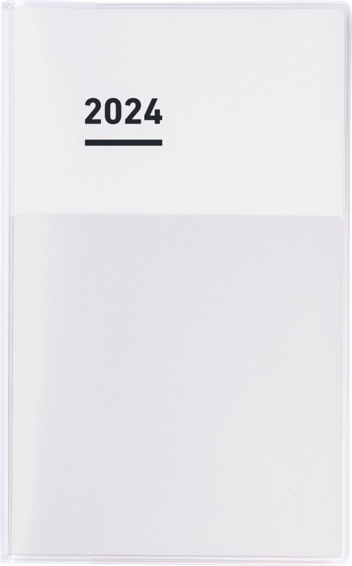 Jibun Techo Diary 2024 A5 Slim White,White, medium
