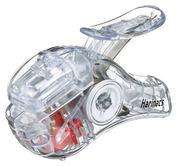 Transparent Mechanism Stapleless Stapler Harinacs Compact Alpha 5 Sheets White,White, small image number 3