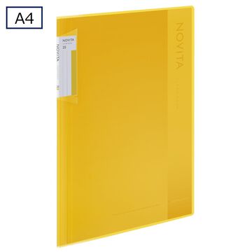 Clear book NOVITA A4 20 Sheets Yellow,Yellow, small image number 0