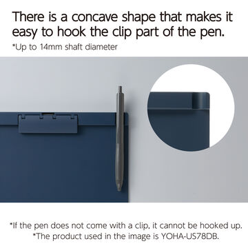 Clip Board A4 Horizontal Navy,Navy, small image number 5