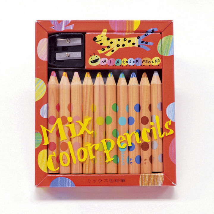 Mix color pencils Set of 10 colors,, medium