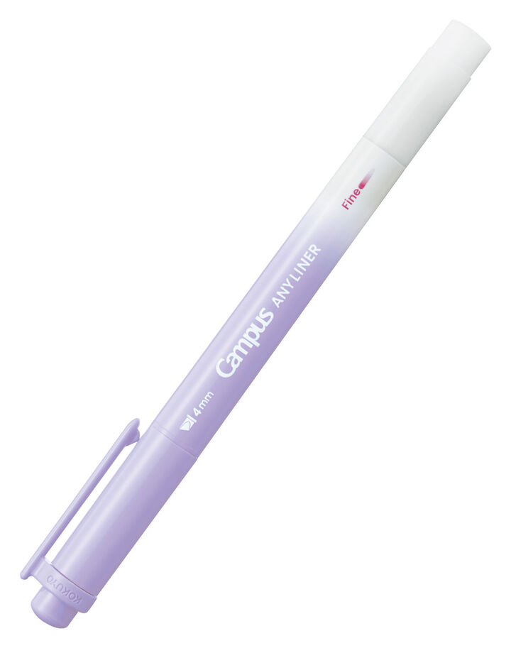 Campus ANY LINER Bleed Resistant Twin Highlighter 4mm Fine Point Tip Smoky Violet,Purple, medium