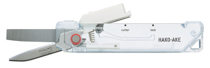 Transparent Mechanism HAKOAKE 2 Way Portable Scissors White,White, medium image number 4
