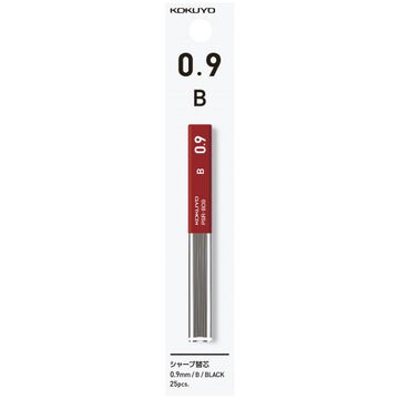 Enpitsu sharp Pencil lead 0.9mm B,Black, small image number 1