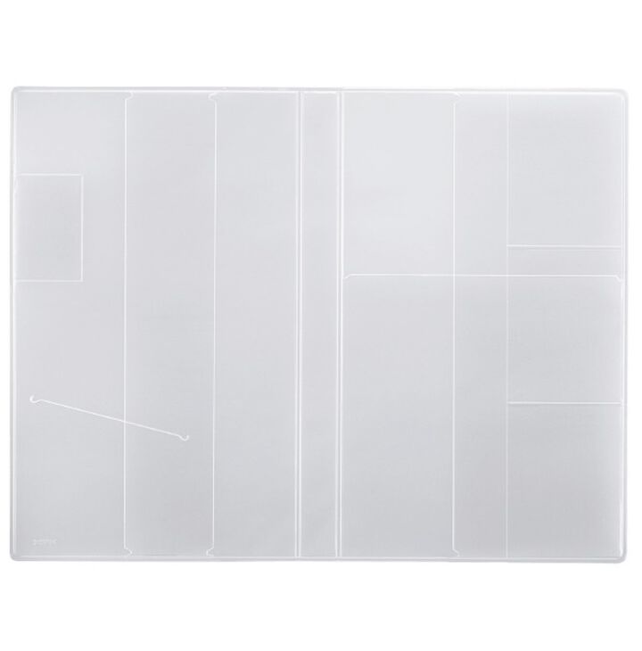 JIBUN TECHO Goods Clear Cover mini B6 Slim,White, medium image number 1
