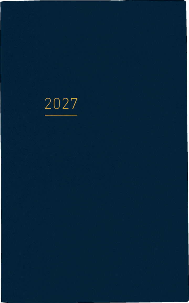 Jibun Techo Lite mini 2027 B6 slim Navy,Navy, medium