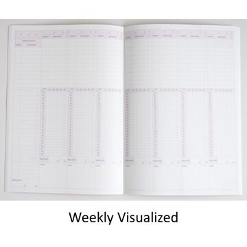 Campus Study Planner Weekly Visualized A5 Blue,Blue, small image number 1