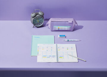 Campus Study Planner Monthly and Weekly A5 80 Sheets Purple,Purple, small image number 6