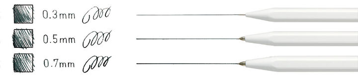 GOOD TOOLS Mechanical Pencil 0.7mm,White, medium image number 2