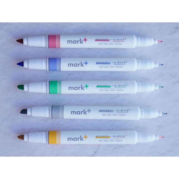 Mark+ 2 Way Marker set of 5 Type 2,5 colors, medium image number 2