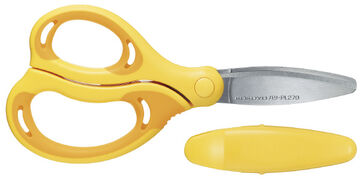 Scissors Aerofit Saxa for Kids left handed,Yellow, small image number 0