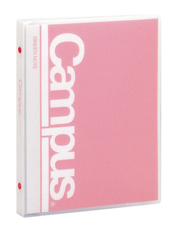 Campus Binder Notebook 26 Hole B5 Red 20 Sheets,Pink, small image number 0