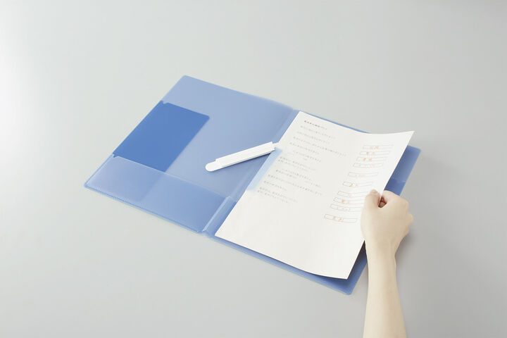 Campus Clip Folder A4 Size Light Blue,Light Blue, medium image number 2
