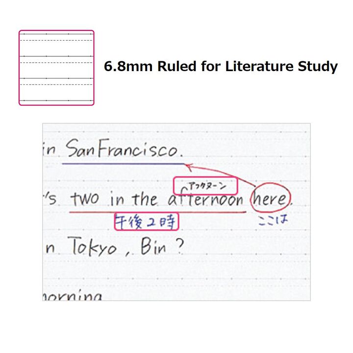 Campus Loose leaf 6.8mm Ruled for Literature Study B5 100 Sheets,Mixed, medium